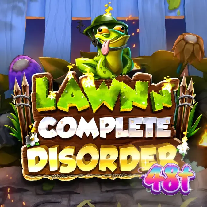 Interface do jogo Lawn N’ Complete Disorder em um dispositivo móvel